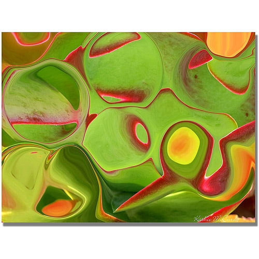 Trademark Art "Neon Cactus Liquid" Canvas Art by Kathie McCurdy