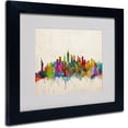 thumbnail image 1 of Trademark Art 'New York Skyline' Matted Framed Art by Michael Tompsett, 1 of 4