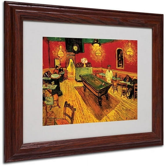 Trademark Art 'Night Cafe' Framed Matted Art by Vincent van Gogh