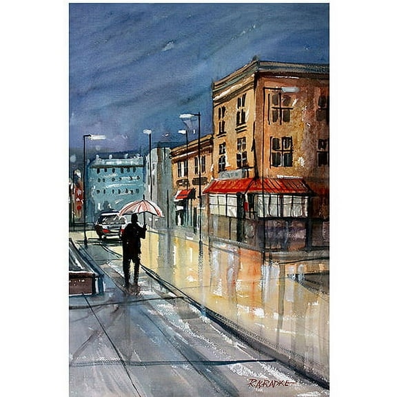 Trademark Art "Night Lights, Green Bay" Canvas Art by Ryan Radke