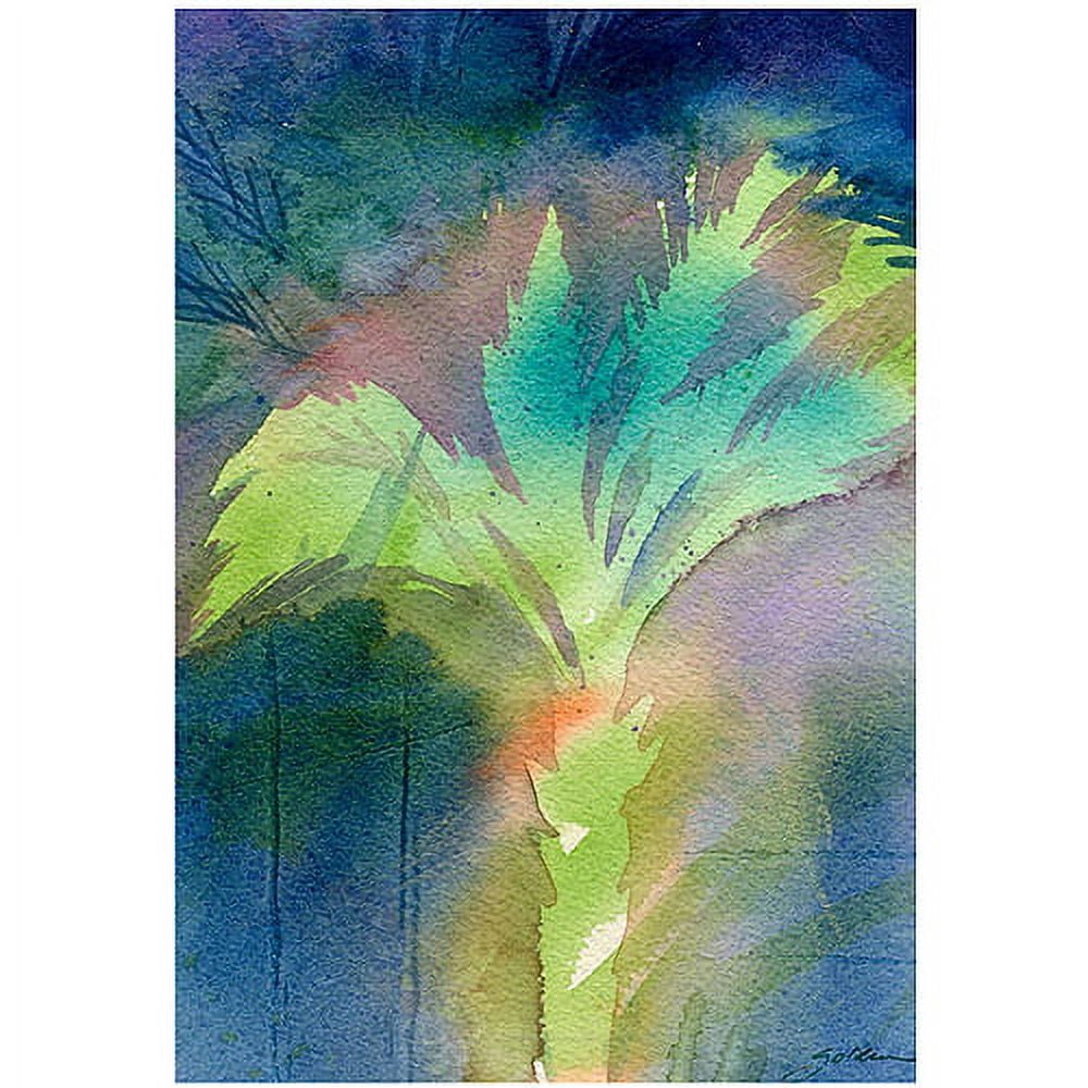 Trademark Art "Night Palm" Canvas Wall Art by Shelia Golden