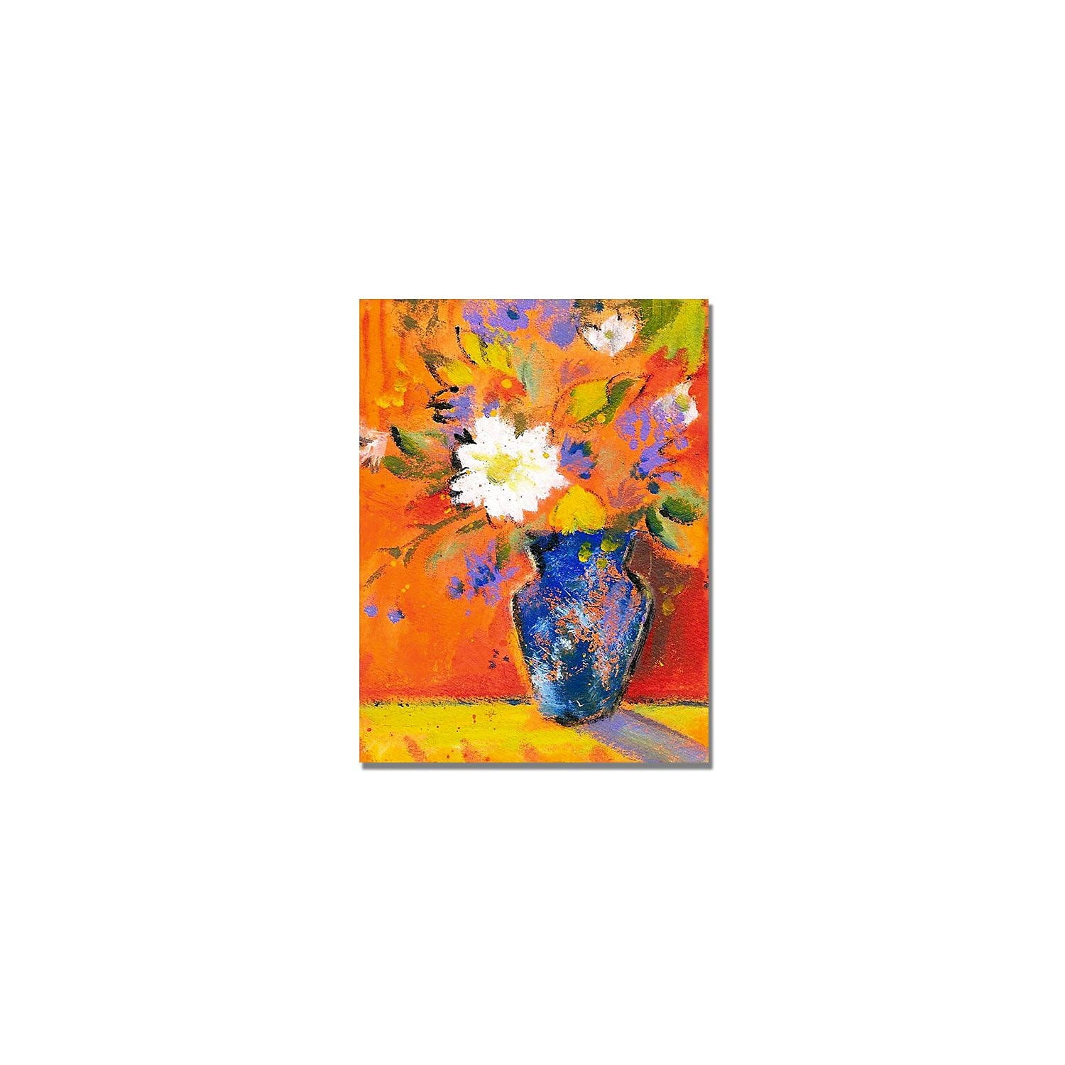 Trademark Art "Orange Wall II" Canvas Wall Art by Shelia Golden