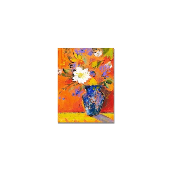 Trademark Art "Orange Wall II" Canvas Wall Art by Shelia Golden