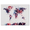 thumbnail image 1 of Trademark Art 'Paint Splashes World Map 3' Canvas Art by Michael Tompsett, 1 of 3