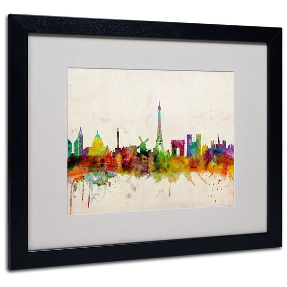 Trademark Art 'Paris Skyline' Canvas Art by Michael Tompsett