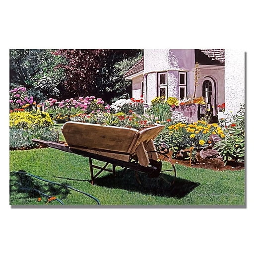 Trademark Art "Patio Lane" Canvas Wall Art by David Lloyd Glover