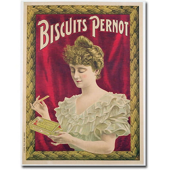 Trademark Art "Pernot Biscuits, 1902" Canvas Wall Art