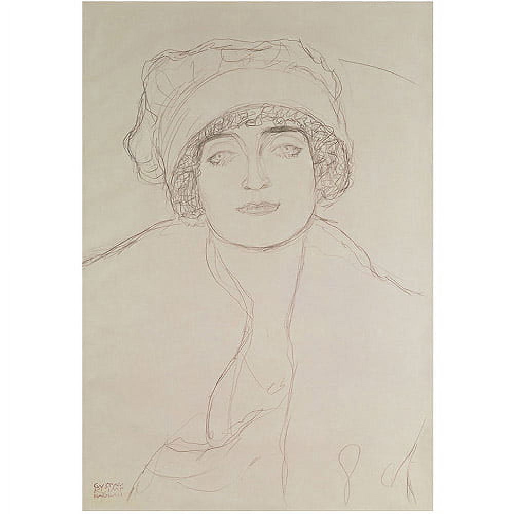 Gustav Klimt 'Portrait of a Young Woman' Canvas Art