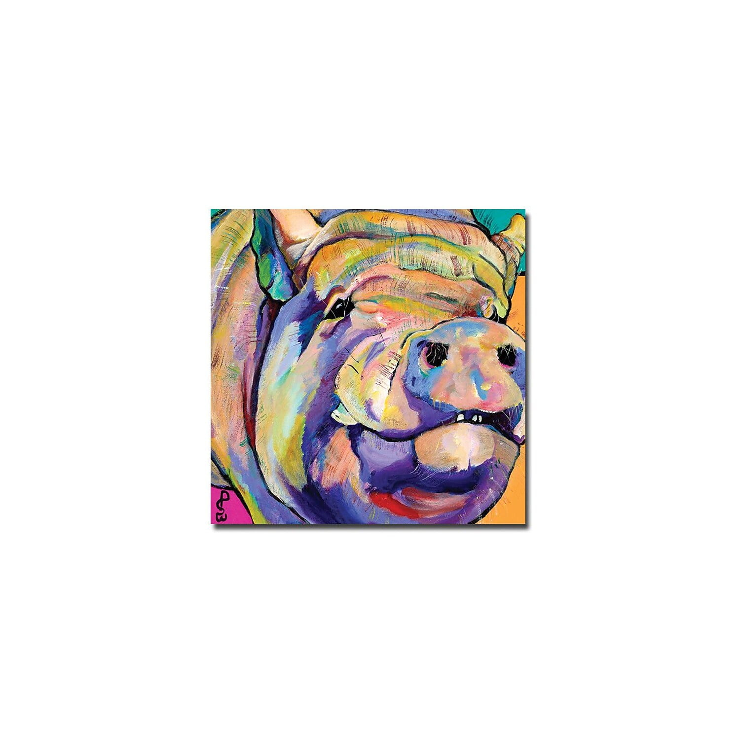 Trademark Art "Potbelly" Canvas Wall Art by Pat Saunders-White