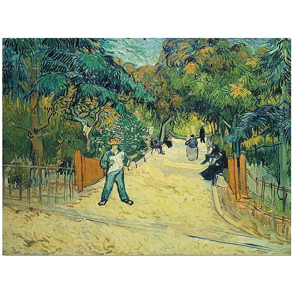 Vincent Van Gogh Public Gardens in Arles Framed Canvas Art