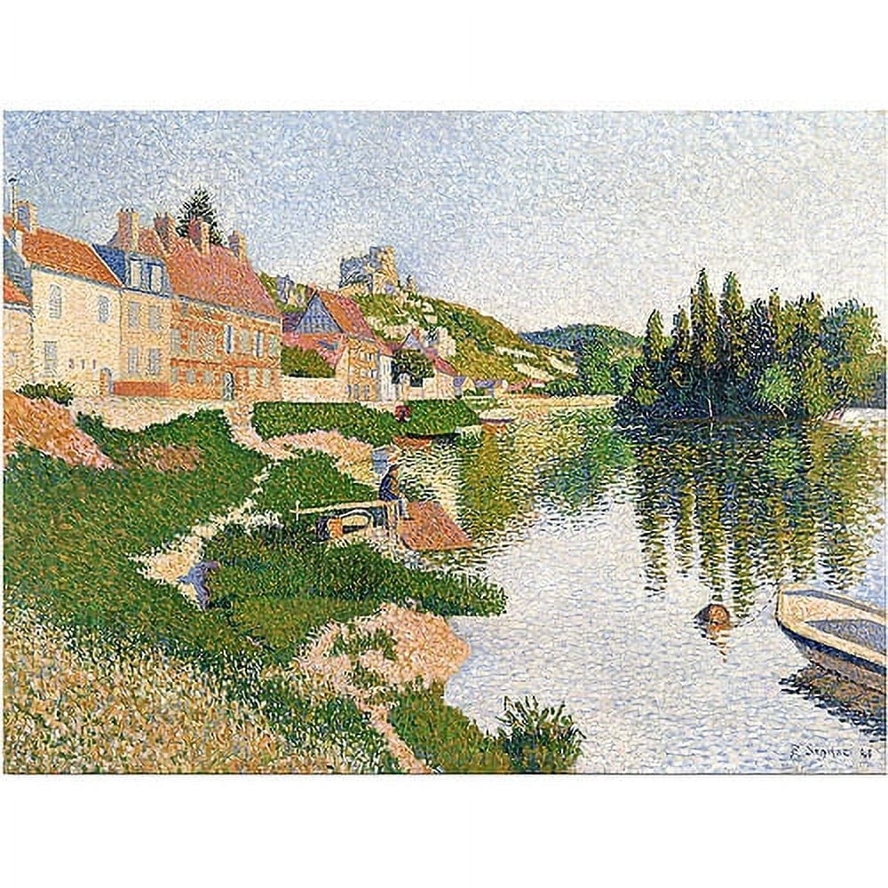 Trademark Art "River Bank Petit-Andely 1886" Canvas Art by Paul Signac