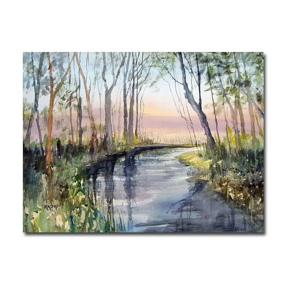 Trademark Art "River Reflections" Canvas Art by Ryan Radke