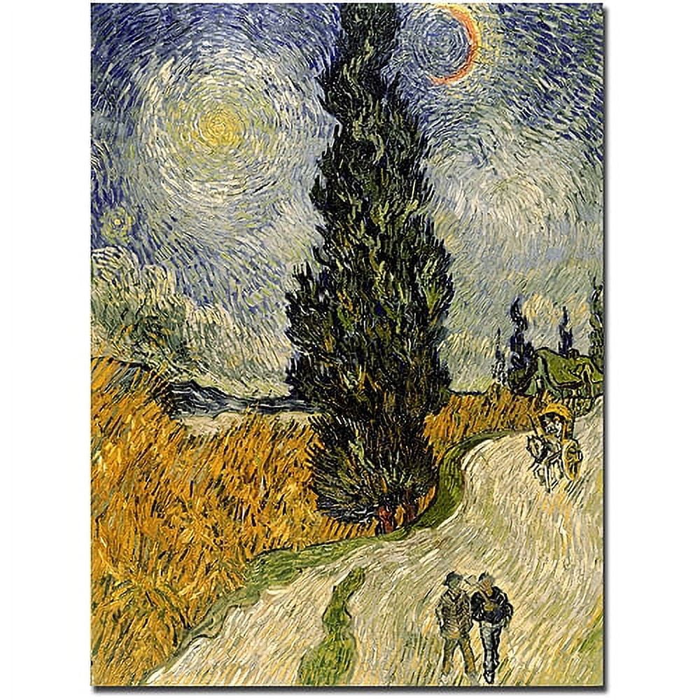 Vincent Van Gogh Landscape Canvas Art in Bold Colors