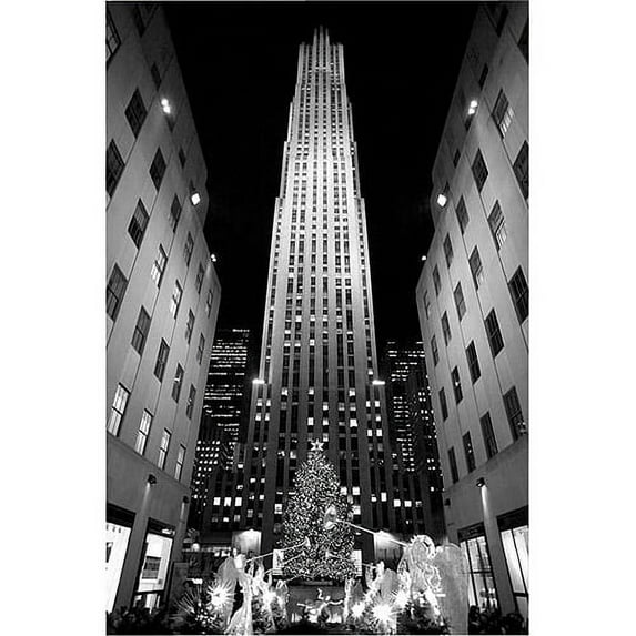 Trademark Art "Rockefeller Night" Canvas Art by Yale Gurney