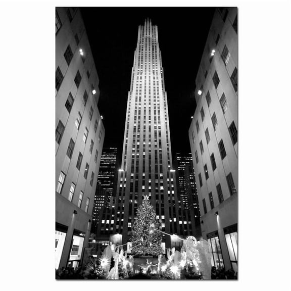 Trademark Art "Rockefeller Night" Canvas Art by Yale Gurney