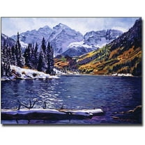 Trademark Art "Rocky Mountain Solitude" Canvas Wall Art by David Lloyd Glover