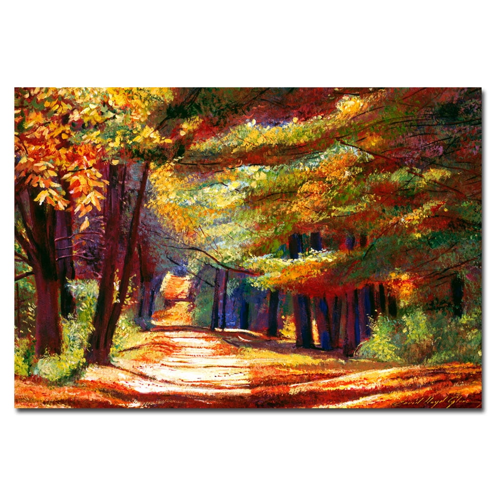Trademark Art "September Song" Canvas Wall Art by David Lloyd Glover