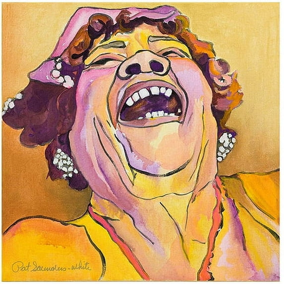 Trademark Art "Singing the Blues" Canvas Art by Pat Saunders-White