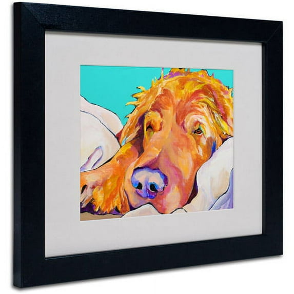 Trademark Art 'Snoozer King' Framed Matted Art by Pat Saunders-White