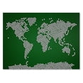 thumbnail image 1 of Trademark Art 'Soccer Balls World Map' Canvas Art by Michael Tompsett, 1 of 3