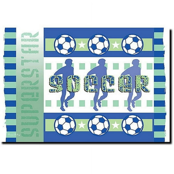 Trademark Art "Soccer" Canvas Art by Grace Riley