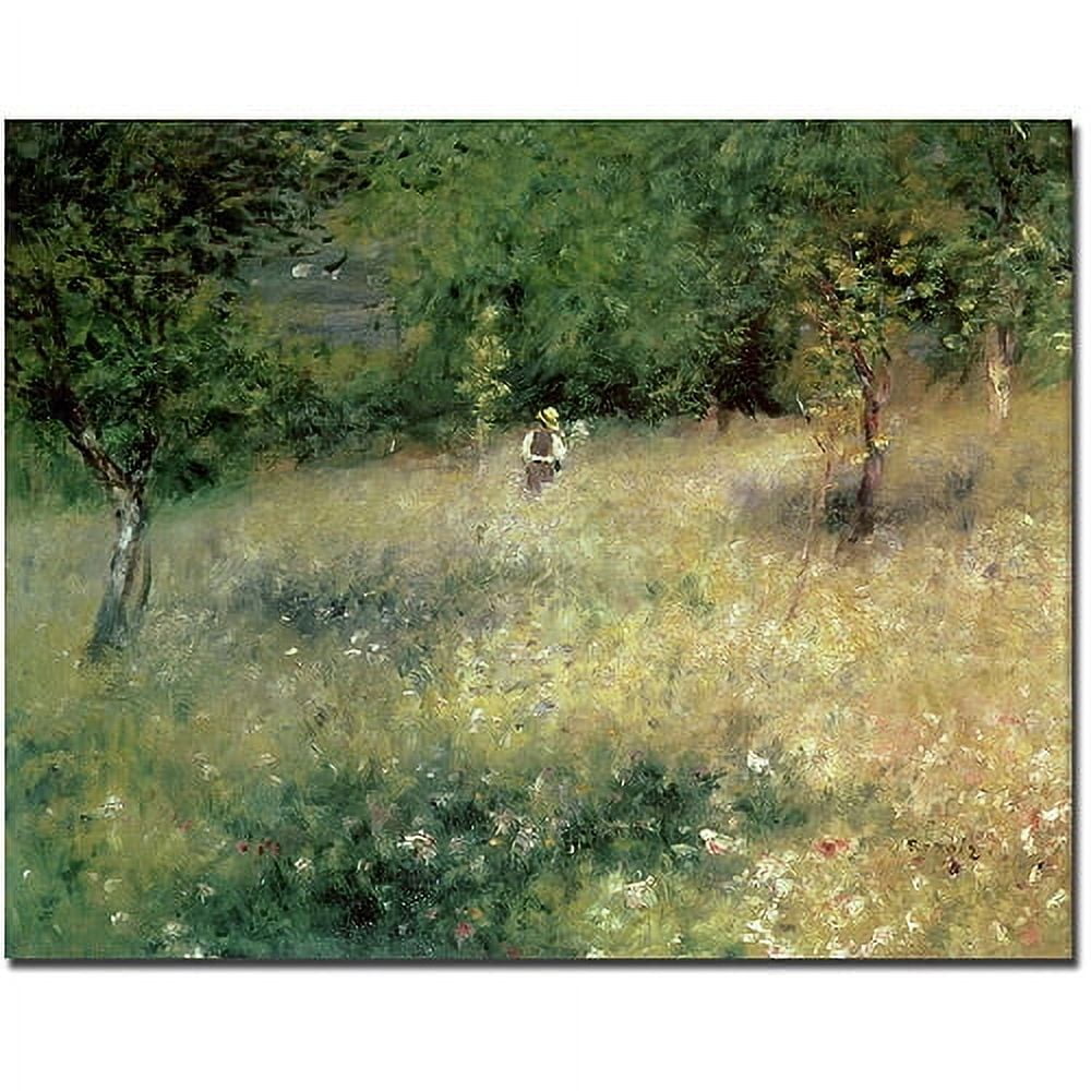 Trademark Art "Spring at Catou, 1872-75" Canvas Art by Pierre-Auguste Renoir