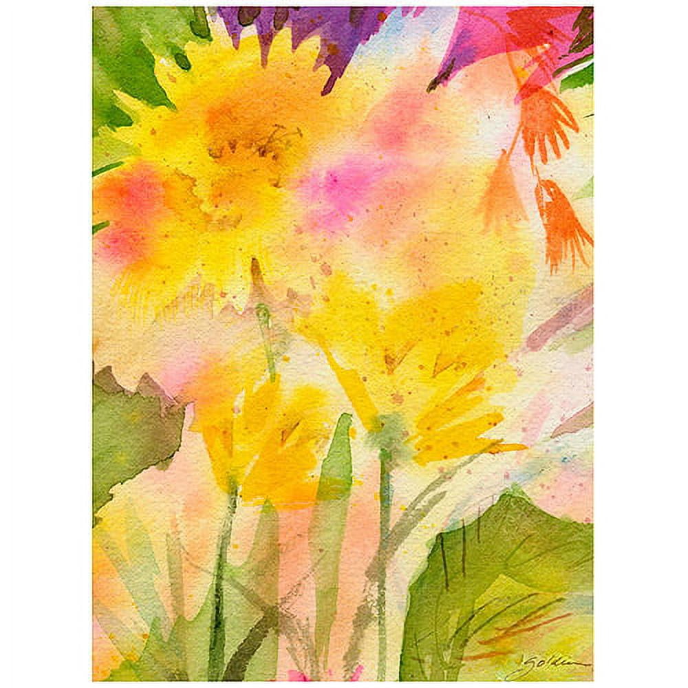 Trademark Art "Springtime Floral" Canvas Wall Art by Shelia Golden