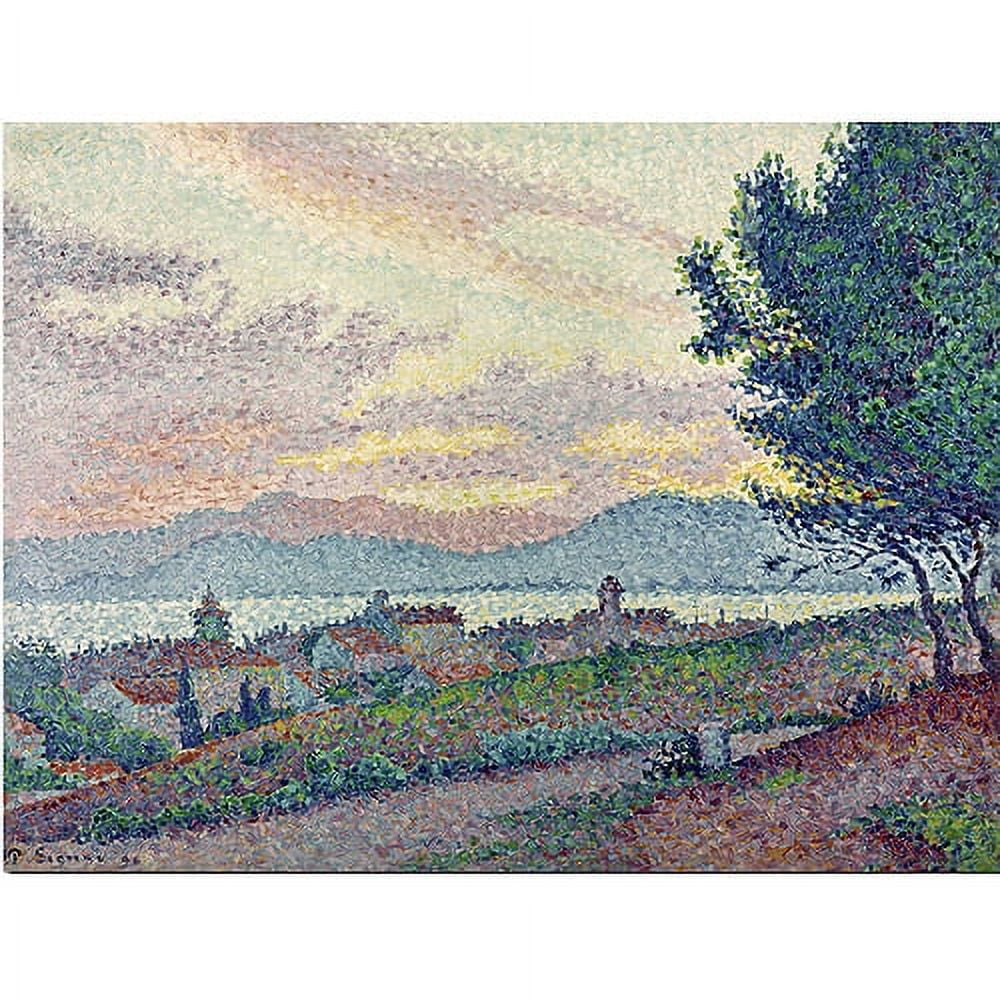 Paul Signac St.Tropez Pinewood Landscape Canvas Art 18x24 Inches