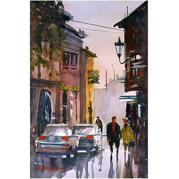 Trademark Art "Street Strolling in Greece" Canvas Art by Ryan Radke