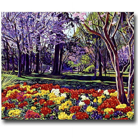 Trademark Art "Sunday In The Park" Canvas Wall Art by David Lloyd Glover