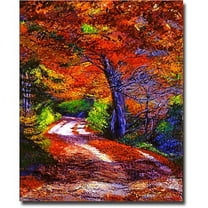 Trademark Art "Sunlight Through The Trees" Canvas Wall Art by David Lloyd Glover