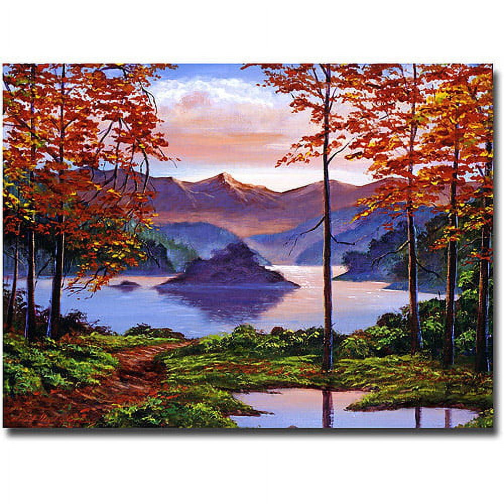 Trademark Art "Sunset Reverie" Canvas Wall Art by David Lloyd Glover