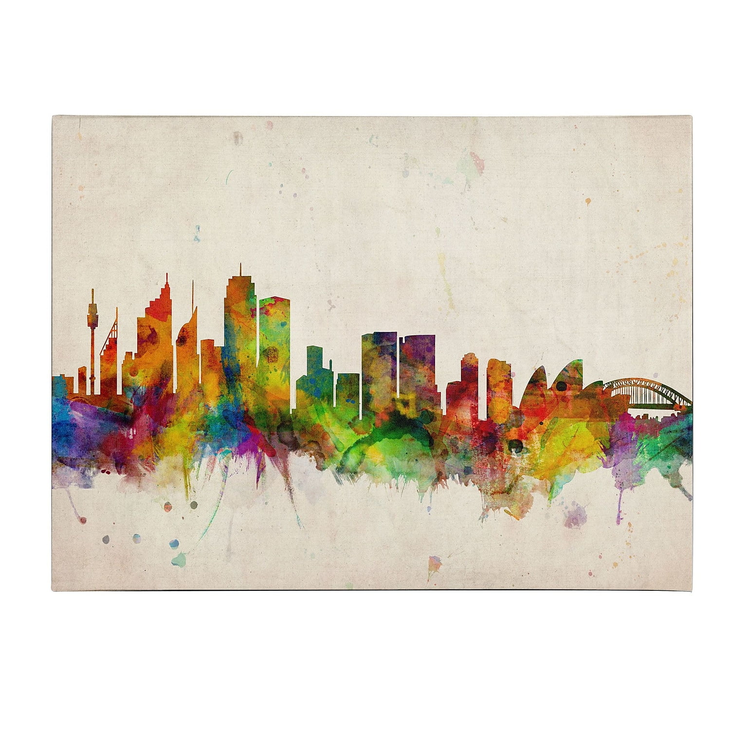 Trademark Art 'Sydney Skyline' Canvas Art by Michael Tompsett
