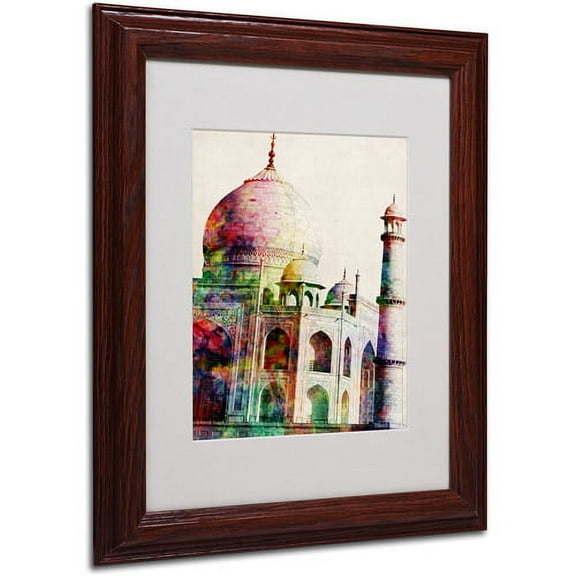 Trademark Art 'Taj Mahal' Framed Matted Art by Michael Tompsett