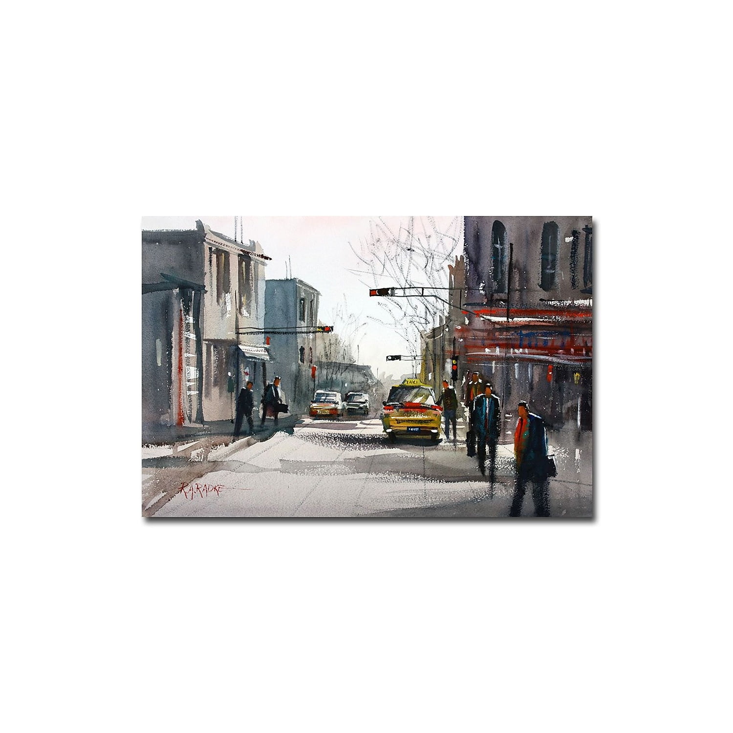 Trademark Art "Taxi" Canvas Art by Ryan Radke