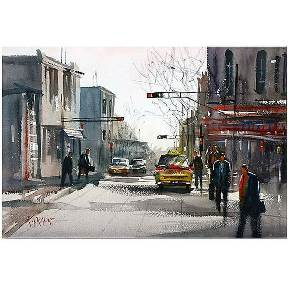 Trademark Art "Taxi" Canvas Art by Ryan Radke