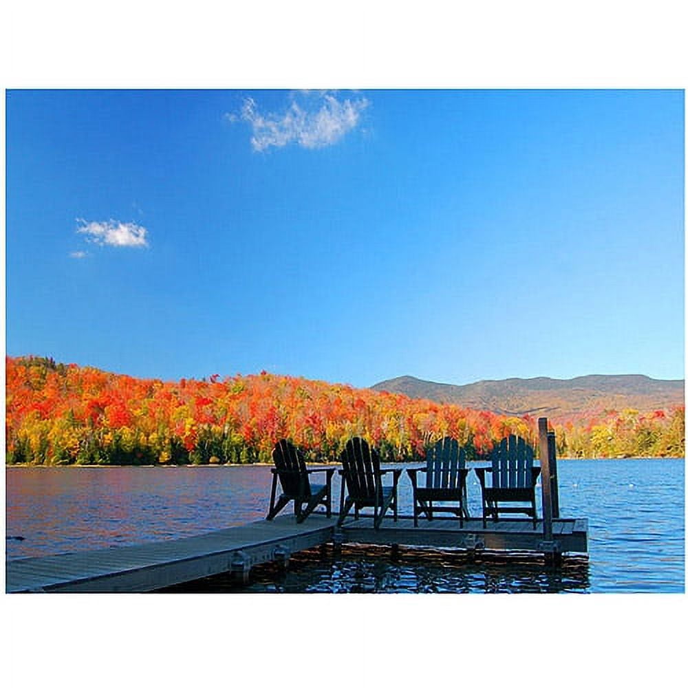 Trademark Art "The Adirondack Viewpoint" Canvas Wall Art by Nicole Dietz