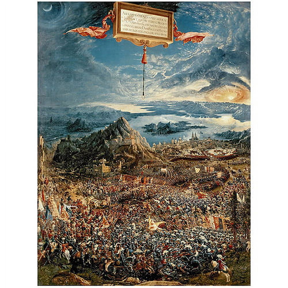 Albrecht Altdorfer, 'The Battle of Issus, 1529' Canvas Art