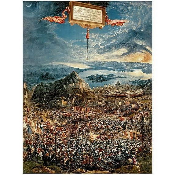 Albrecht Altdorfer, 'The Battle of Issus, 1529' Canvas Art