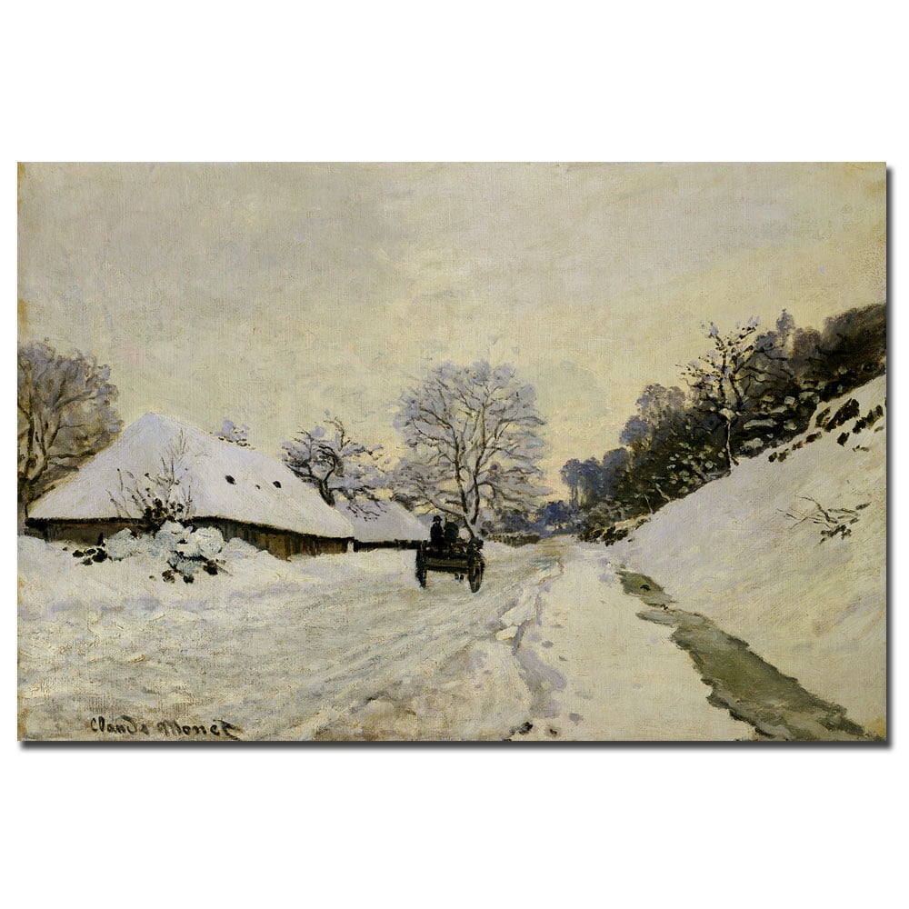 Trademark Art "The Cart 1865" Canvas Art by Claude Monet