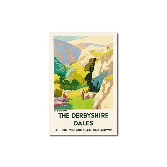 Trademark Art "The Derbyshire Dales" Canvas Wall Art by Frank Sherwin