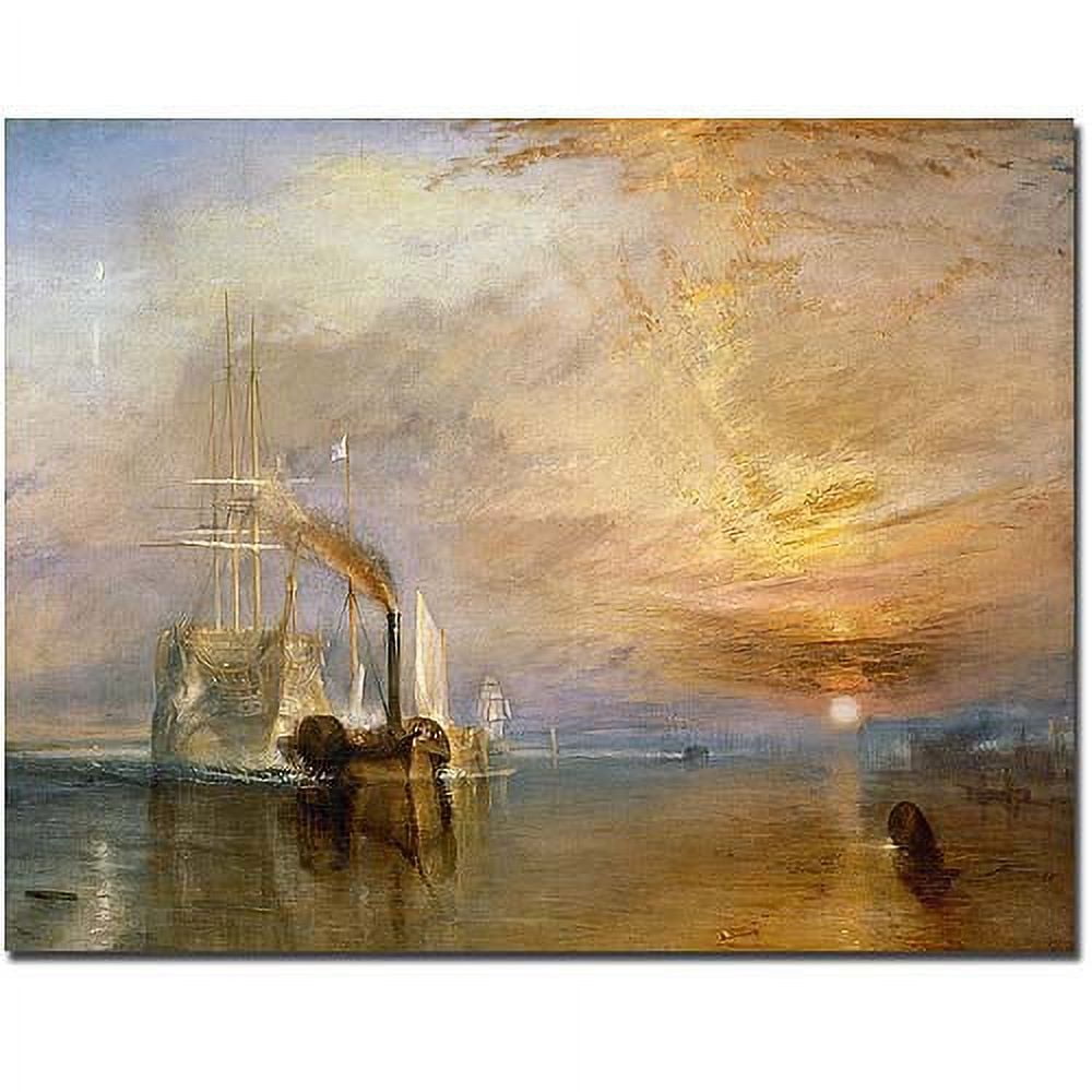 Joseph Turner 'The Fighting Temeraire 1839' Giclee Canvas Art 14x19 Inches