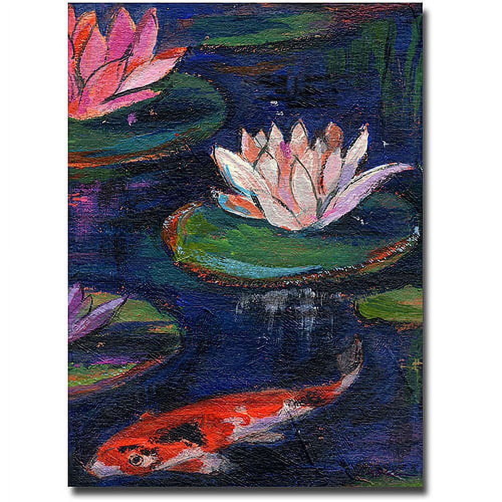 Trademark Art "The Lily Pod" Canvas Wall Art by Shelia Golden