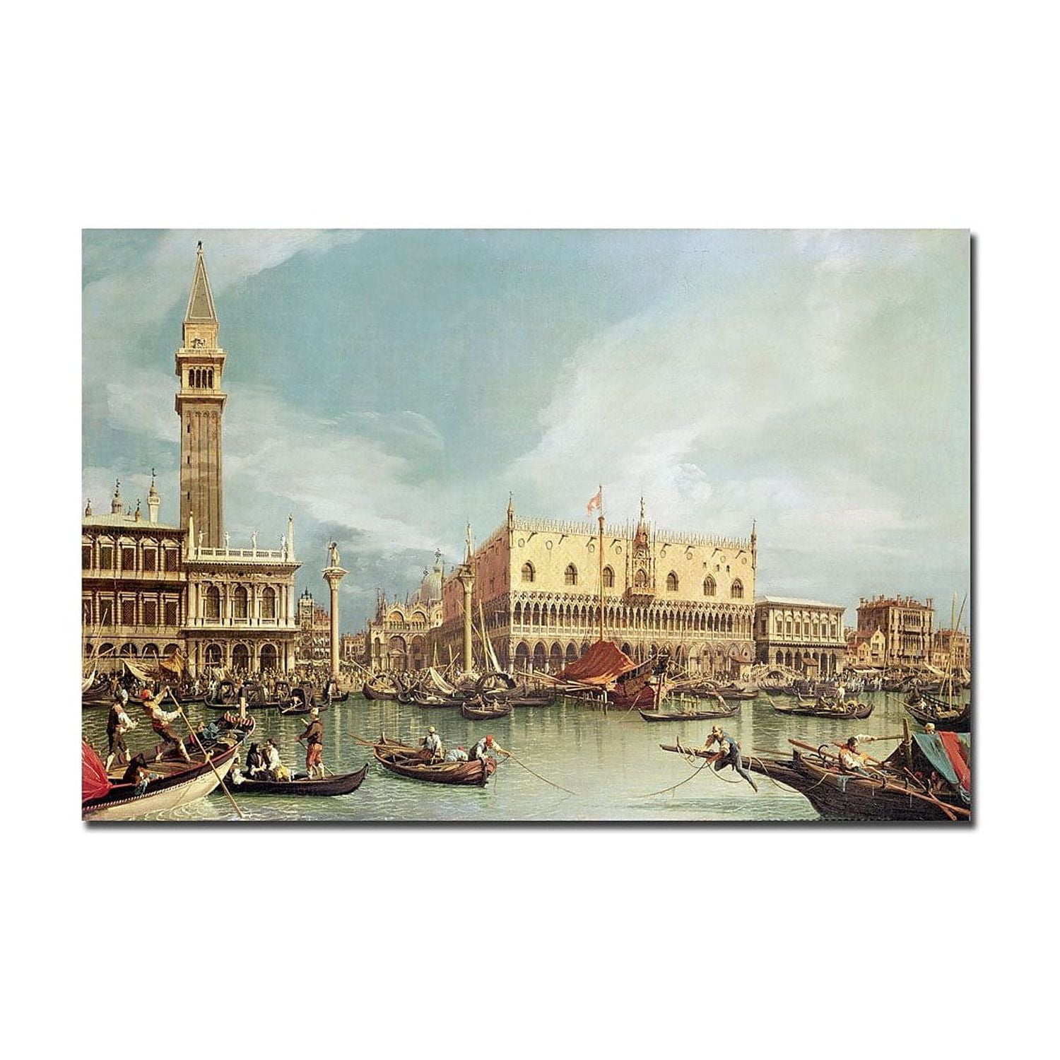 Trademark Art "The Molo, Venice" Canvas Art by Canaletto