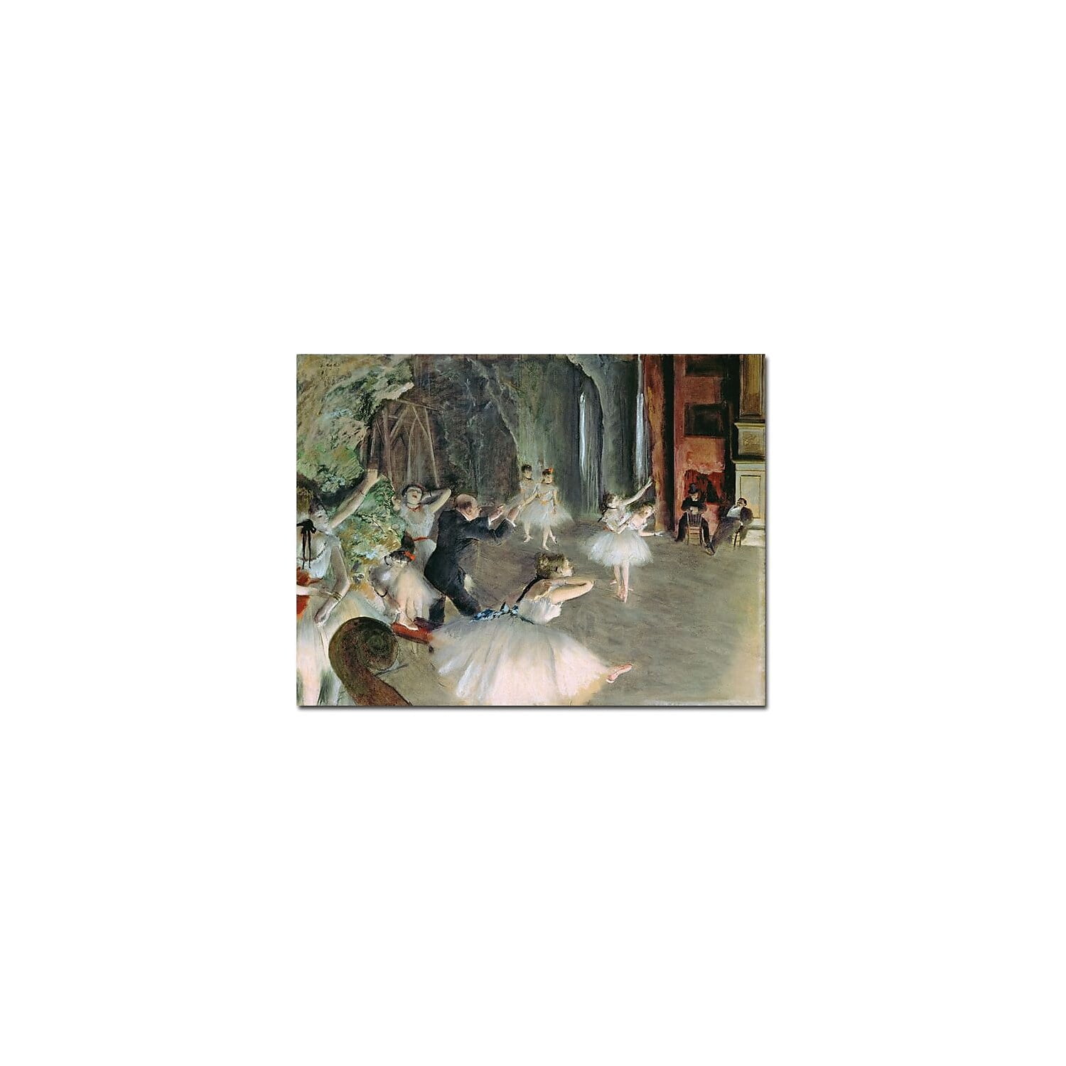 Edgar Degas Ballet Rehearsal Canvas Art Print 18" x 24"