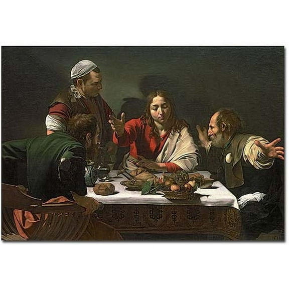 Caravaggio 'The Supper at Emmaus 1601' Canvas Art