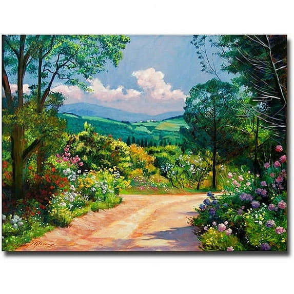 Trademark Art "The Tuscany Hills" Canvas Wall Art by David Lloyd Glover