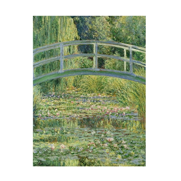 Trademark Fine Art Claude Monet The Waterylily Pond Pink Harmony 1899 Canvas Wall Art - 35x47