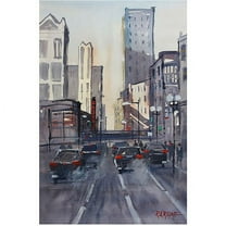 Trademark Art "Theatre District - Chicago" Canvas Art by Ryan Radke