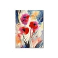 thumbnail image 1 of Trademark Art "Three Bright Flowers" Canvas Art by Sheila Golden, 1 of 2